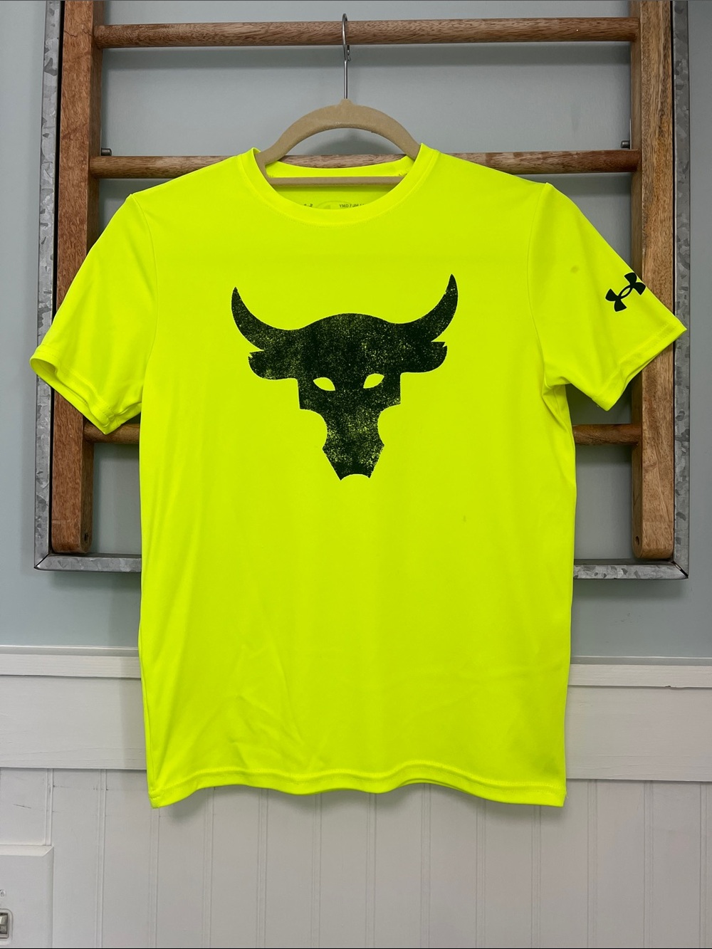 Boys, Under Armour Golf, ProjectRock performance T-shirt, youth medium